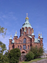 Fototapeta na wymiar Uspenski-Kathedrale, Helsinki in Finnland