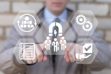 Concept of employees acquisition and retention. Incentive and welfare program for employee retention, building staffs loyalty reduce resignation rate for important talent.