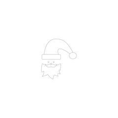 Santa Claus vector icon illustration