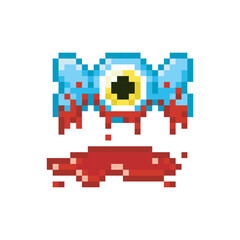 Halloween candy illustration, monster eye