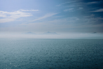 Mists sea and sky