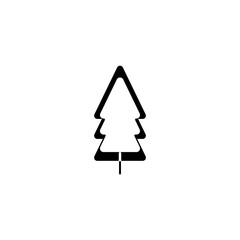 christmas fir tree icon vector