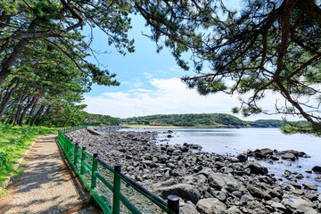 夏の波戸岬　佐賀県唐津市　Cape Hato in summer. Saga Prefecture Karatsu city.