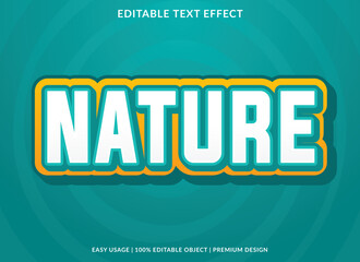 nature editable text effect template use for business logo and brand