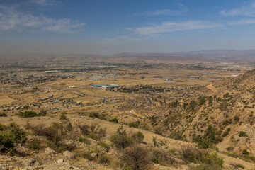 Fototapeta na wymiar Aerial view of Mekele, Ethiopia.