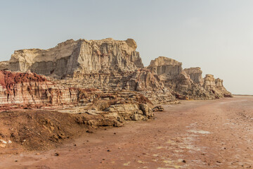 Formations of the salt canyon, Danakil depression, Ethiopia
