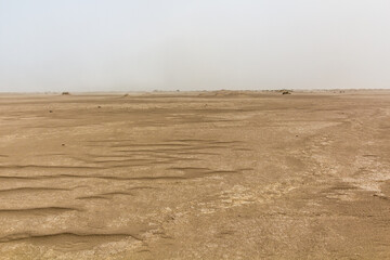 Desert in Danakil depression, Ethiopia.