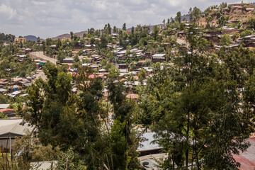 Aeral view of Lalibela, Ethiopia