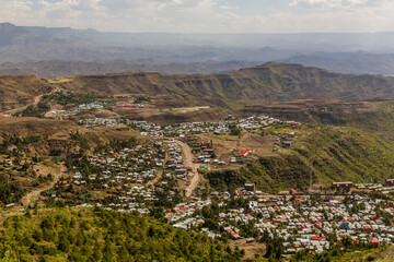 Aerial view of Lalibela, Ethiopia