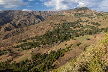 Fototapeta na wymiar Rural landscape near Lalibela, Ethiopia