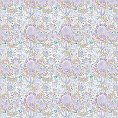 Illustration Seamless floral design pattern