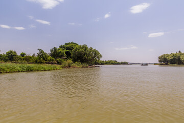 Islands at the Blue Nile outlet in Tana lake, Ethiopia