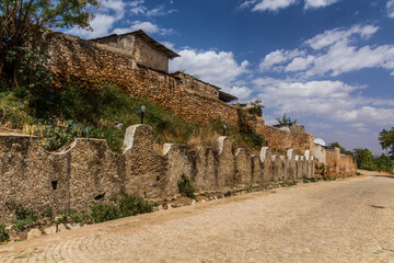 Fortification walls of the old town in Harar, Ethiopia