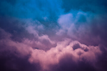 blue and purple sky 