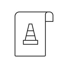 MKV file format document icon. isolated on white background. vector illustration