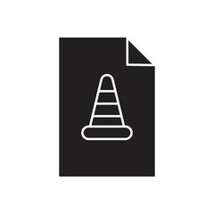 MKV file format document icon. isolated on white background. vector illustration