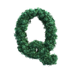 3D rendering of cannabis alphabet set 2	
