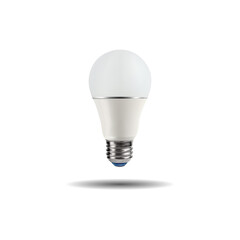 Compact LED light bulb on a white background vector illustration