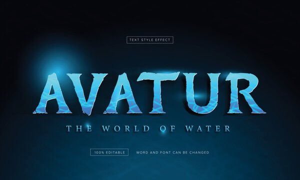 Avatur Text style effect editable premium free download
