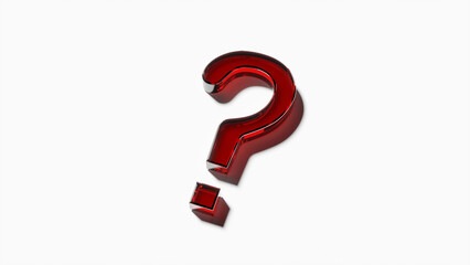 赤いハテナマーク斜め