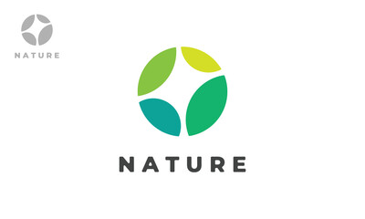Nature Logo Design Template With Minimalist Concept