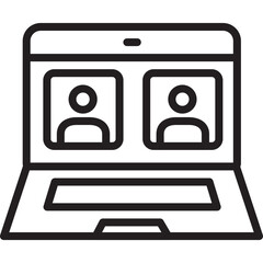 Office Equipments Icons Linear Vector