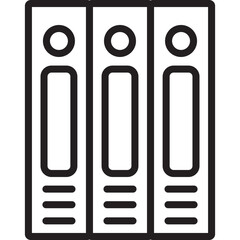 Office Equipments Icons Linear Vector