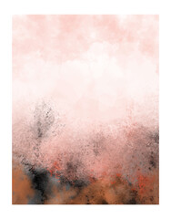 Abstract painting using watercolors. Design for your date, postcard, banner, logo.