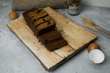 delicious chocolate brownie bread