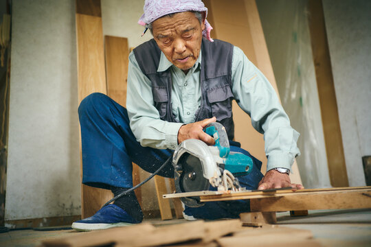 大工職人のポートレート