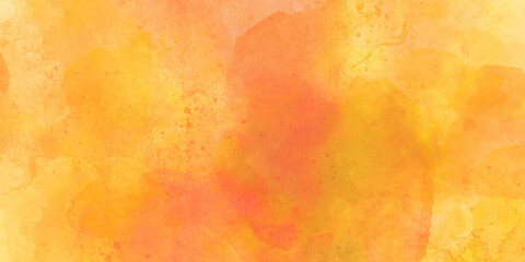 abstract orange watercolor texture background. yellow watercolor background for your design.colorfull bright abstract watercolor drawing on a paper image watercolor background concept, vector.