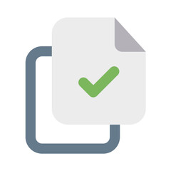 Copy Files Icon with Flat Style