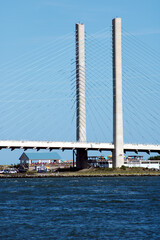 Indian River Inlet Bridge viewing the south side at Delaware Seashore State Park