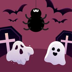 halloween scary ghosts