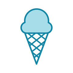 ice cream icon vector design template in white background