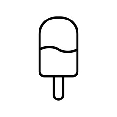 ice cream icon vector design template in white background