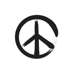 peace symbol icon. vector illustration