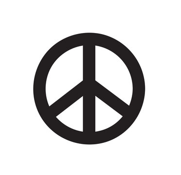 peace symbol icon. vector illustration