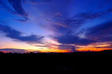sky clouds after sunset