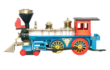 old toy steam train transparent  - 528609888