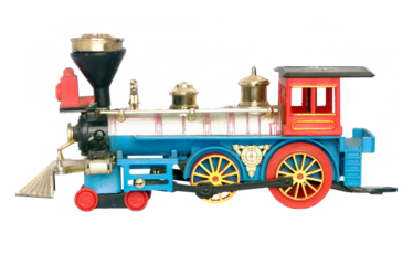 old toy steam train transparent 