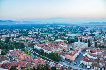 Fototapeta na wymiar view of Ljubljana