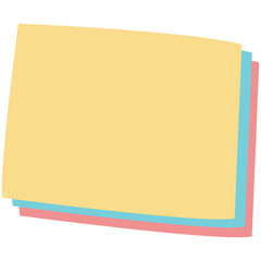 note pad, post-it frame, chatting bubble frame