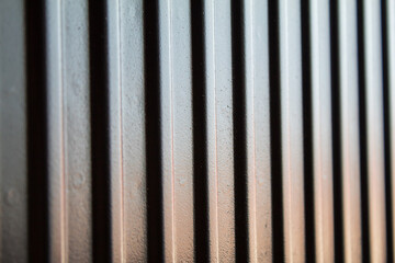 close up of a heating radiator