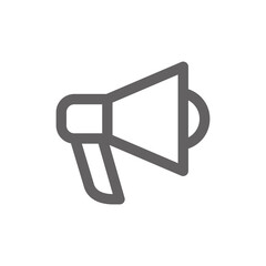 megaphone or broadcast icon. Perfect for web design or user interface applications. Simple vector illustration.