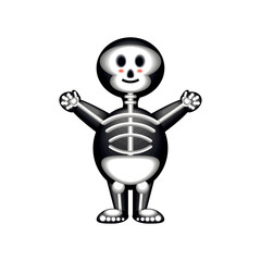 halloween skeleton character
