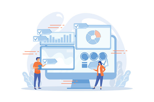 Digital PR agency increase online presence. PR strategy, natural link acquisition and domain authority, brand awareness and keyword rankings concept. flat vector modern illustration