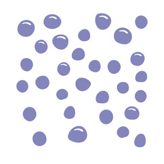 Clip art set of abstract shapes, colorful simple silhouettes, .natural freehand textures