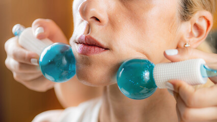 Ice Balls Face Massage for Chin