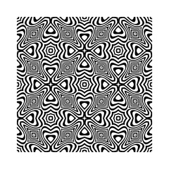 Optical illusion striped wrapped background vector design.Vector black and white wavy background. Stylish texture with wavy stripes lines.Geometric abstract background illustration with black lines.